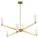 Progress Canada - Six Light Chandelier - Tosca - Brushed Bronze- Union Lighting Luminaires Decor