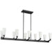 Progress Canada - Ten Light Linear Chandelier - Tosca - Matte Black- Union Lighting Luminaires Decor