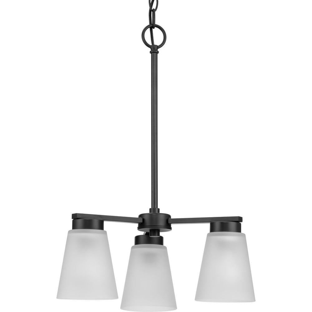 Progress Canada - Three Light Chandelier - Tanner - Matte Black- Union Lighting Luminaires Decor