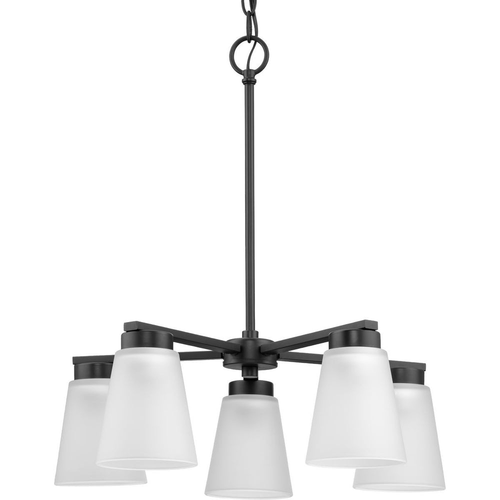 Progress Canada - Five Light Chandelier - Tanner - Matte Black- Union Lighting Luminaires Decor