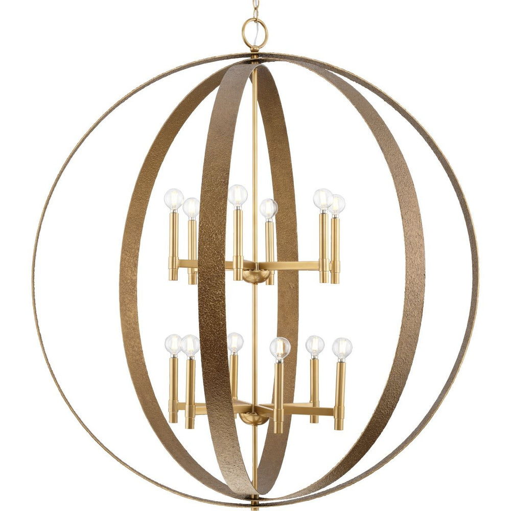 Progress Canada - 12 Light Chandelier - Allegheny - Soft Gold- Union Lighting Luminaires Decor
