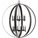 Progress Canada - 12 Light Chandelier - Allegheny - Matte Black- Union Lighting Luminaires Decor