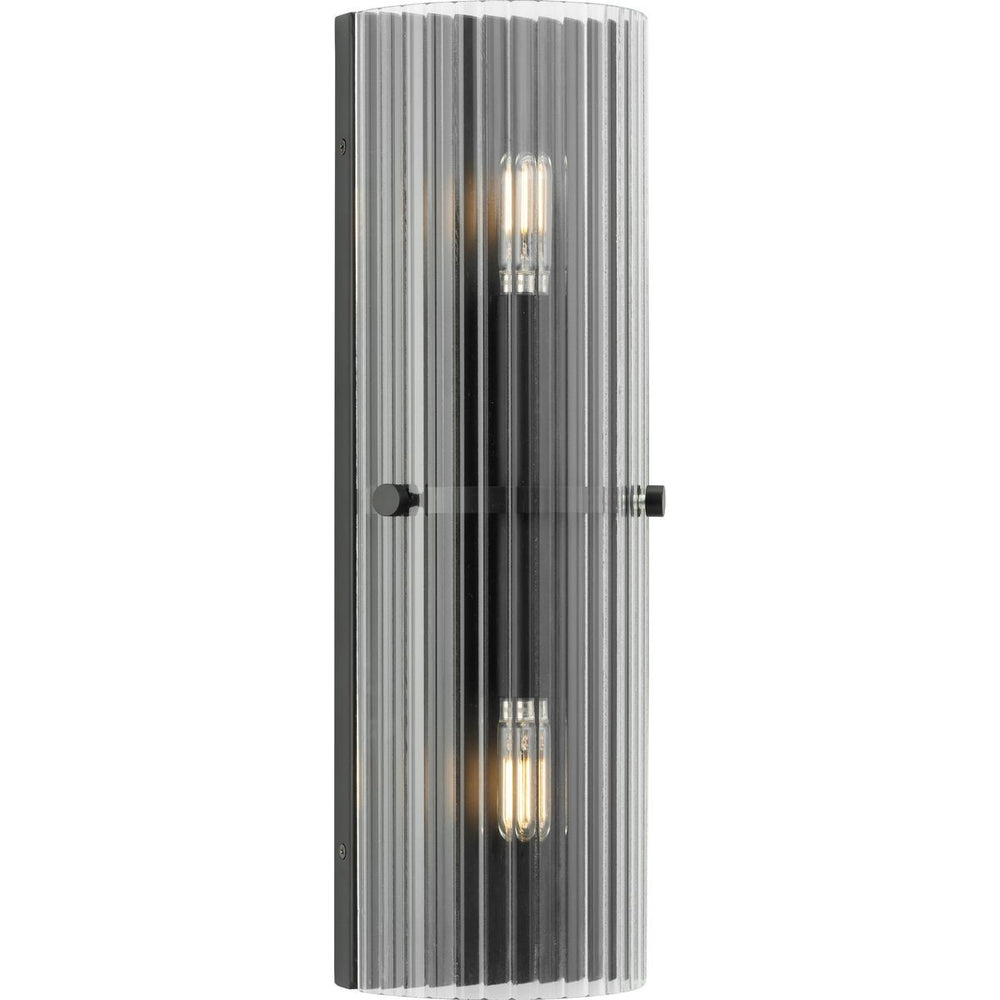 Progress Canada - Two Light Wall Sconce - Seville - Matte Black- Union Lighting Luminaires Decor