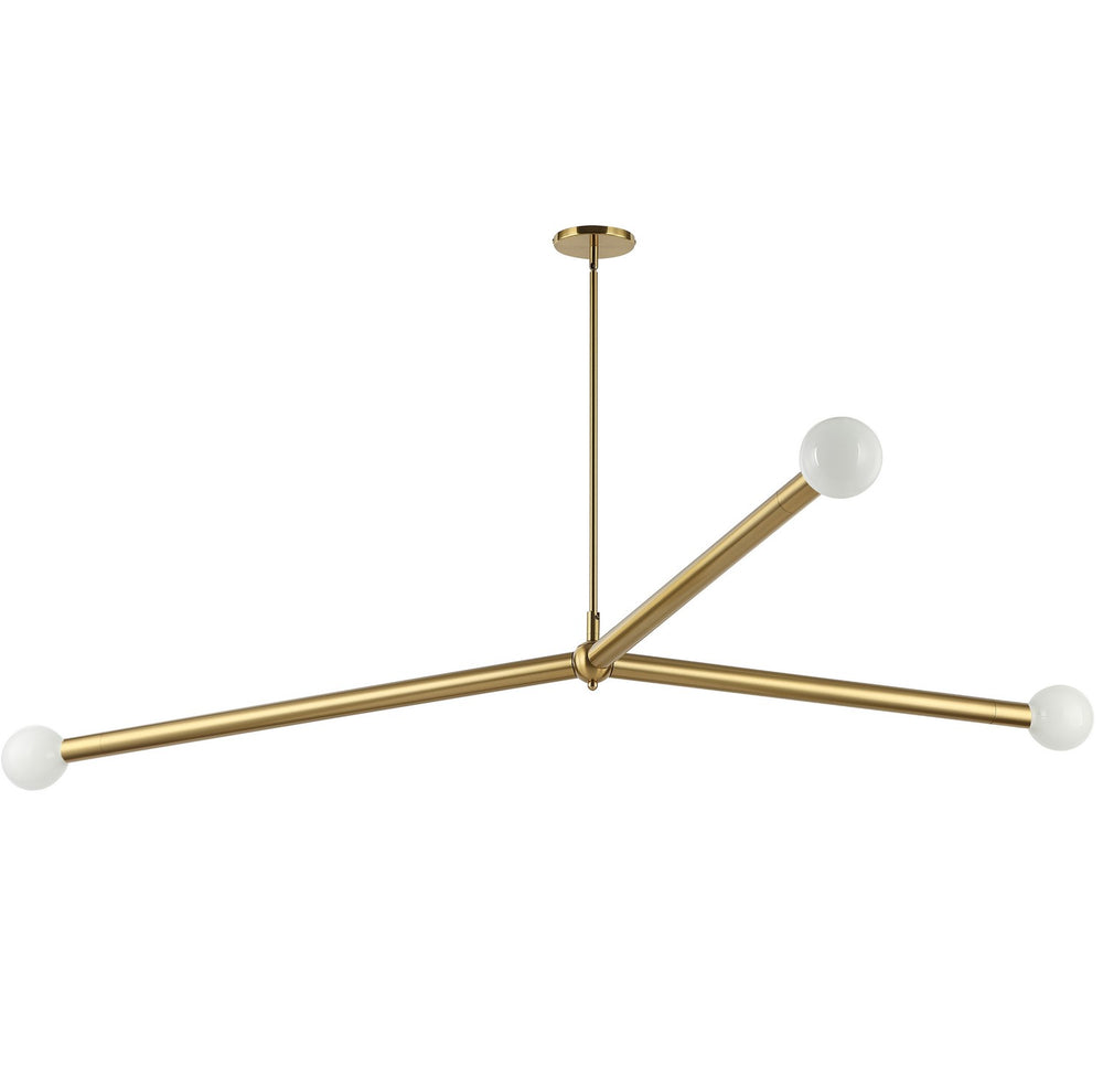 Dainolite Canada - Three Light Pendant - Cerberus - Aged Brass- Union Lighting Luminaires Decor