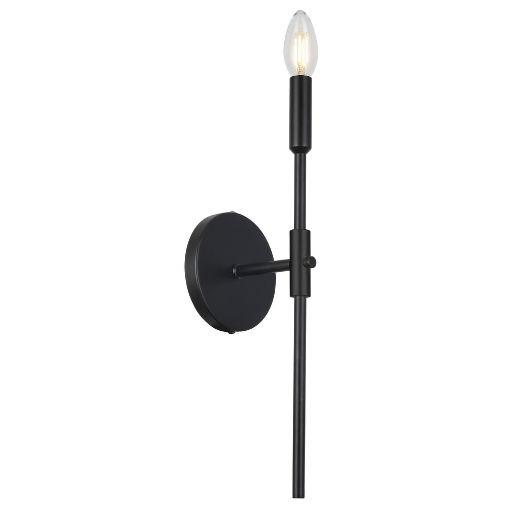 Dainolite Canada - One Light Wall Sconce - Cinthia - Matte Black- Union Lighting Luminaires Decor