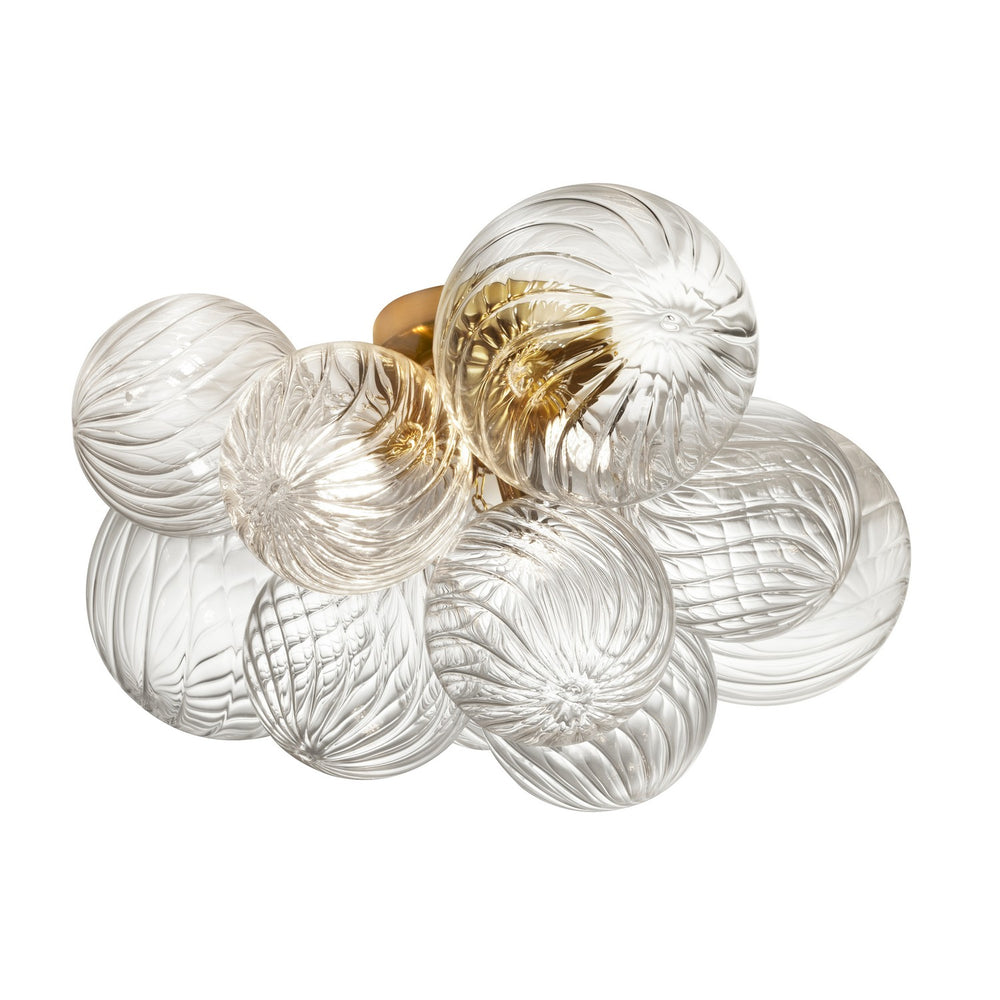 Dainolite Canada - Three Light Flush Mount - Charlize - Clear- Union Lighting Luminaires Decor