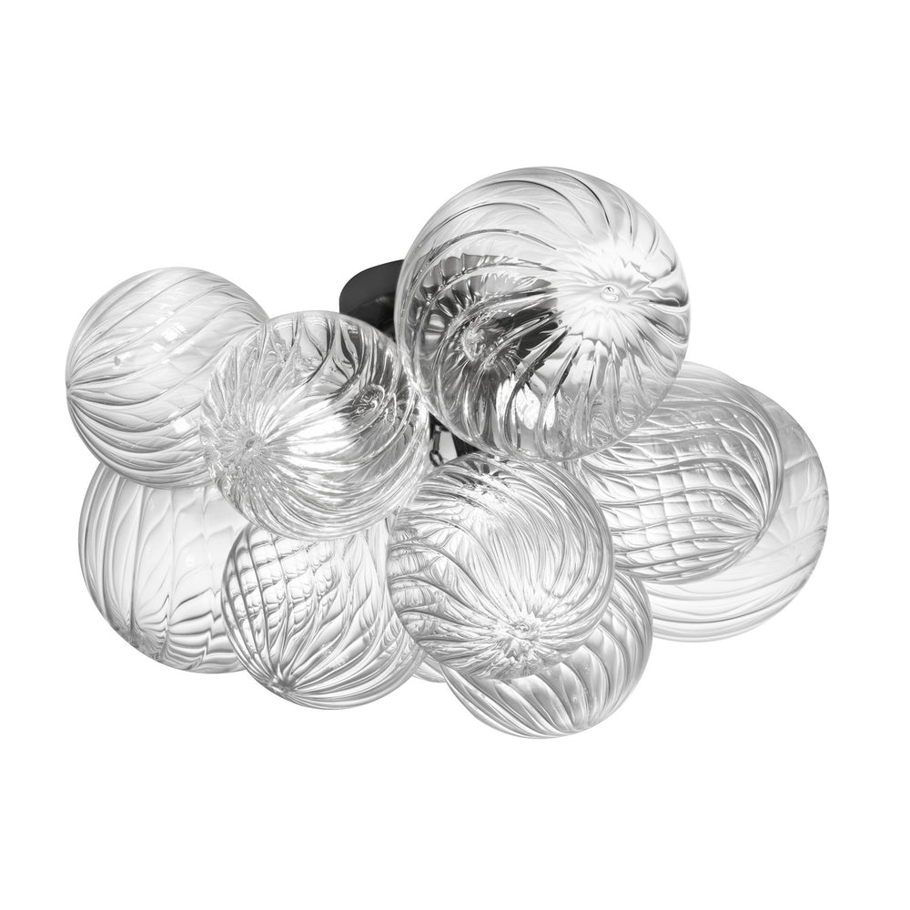 Dainolite Canada - Three Light Flush Mount - Charlize - Clear- Union Lighting Luminaires Decor