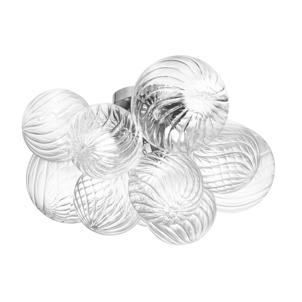 Dainolite Canada - Three Light Flush Mount - Charlize - Clear- Union Lighting Luminaires Decor