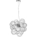 Dainolite Canada - Six Light Pendant - Charlize - Clear- Union Lighting Luminaires Decor
