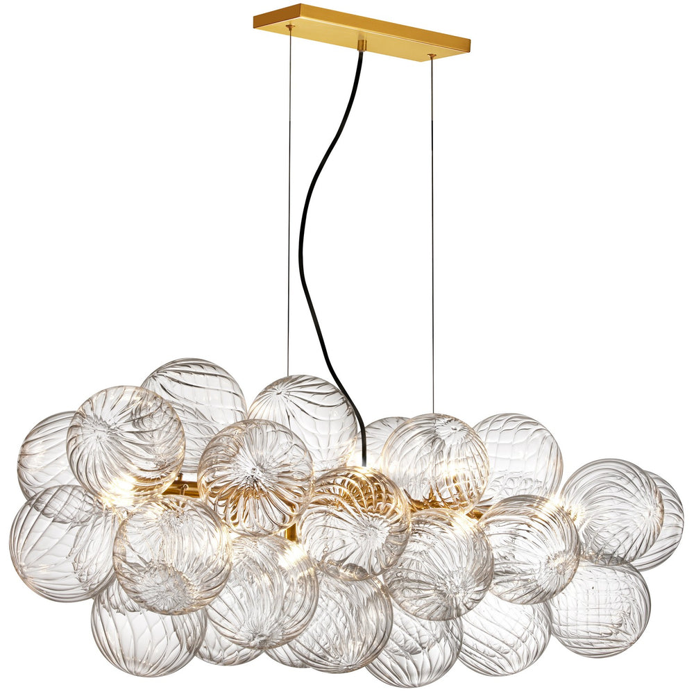 Dainolite Canada - Ten Light Pendant - Charlize - Clear- Union Lighting Luminaires Decor