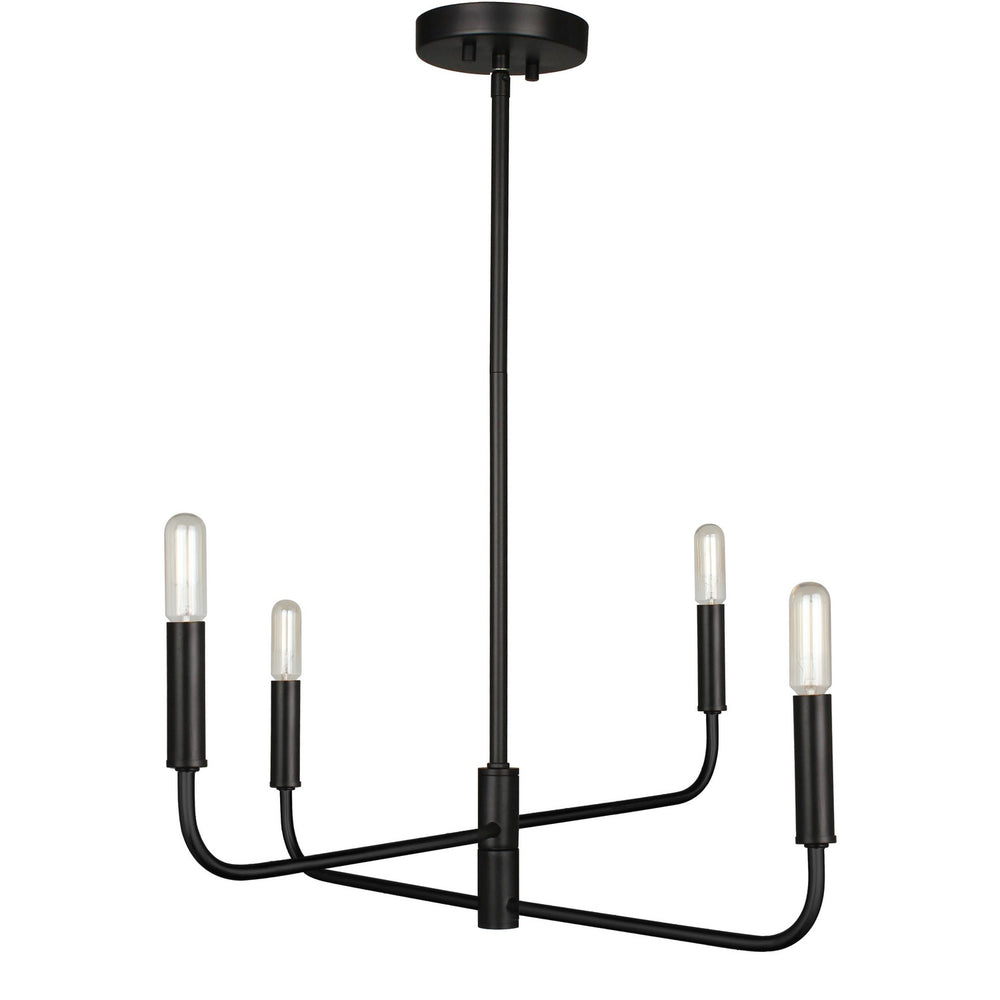 Dainolite Canada - Four Light Chandelier - Catalina - Matte Black- Union Lighting Luminaires Decor