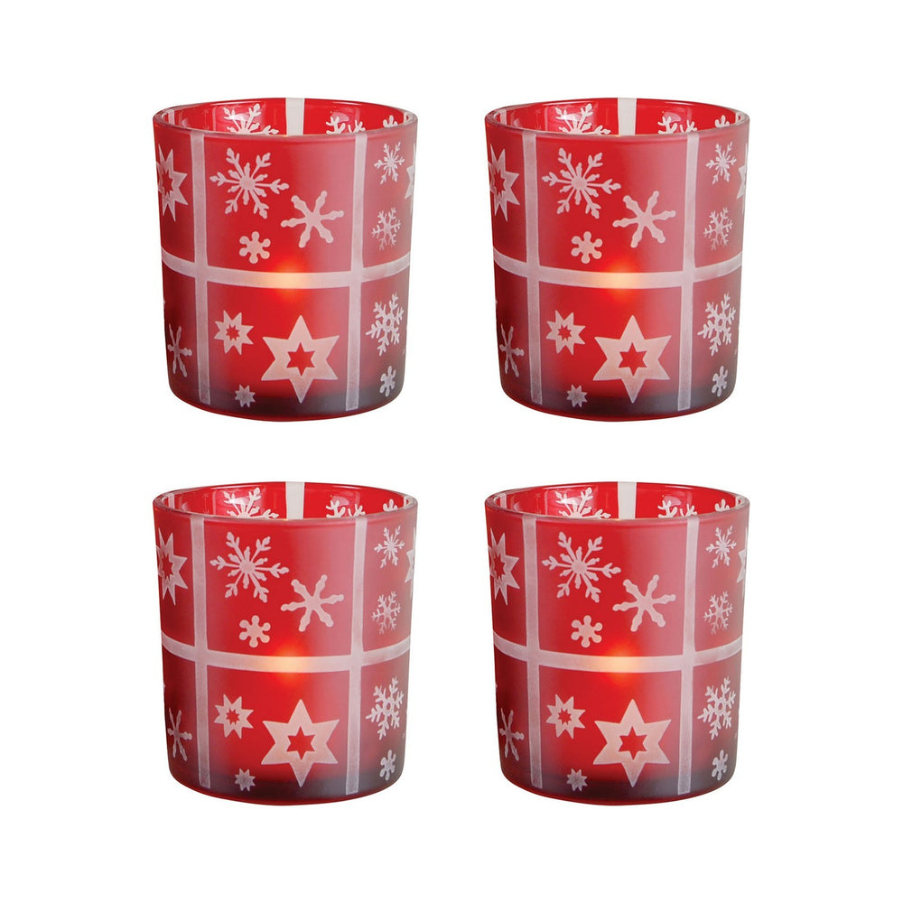 ELK Home - Set of 4 Votive - Festival - Red- Union Lighting Luminaires Decor