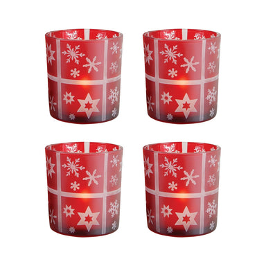 ELK Home - Set of 4 Votive - Festival - Red- Union Lighting Luminaires Decor