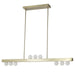 Dainolite Canada - Nine Light Pendant - Raleigh - Aged Brass- Union Lighting Luminaires Decor