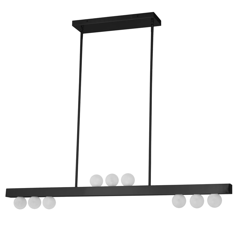 Dainolite Canada - Nine Light Pendant - Raleigh - Matte Black- Union Lighting Luminaires Decor