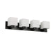Dainolite Canada - Four Light Vanity - Veda - Matte Black- Union Lighting Luminaires Decor