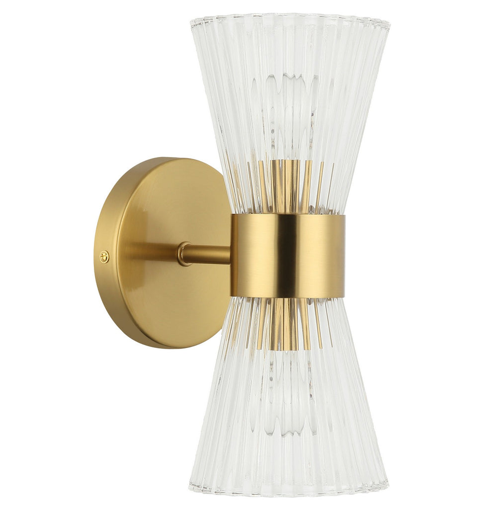Dainolite Canada - Two Light Vanity - Vienna - Aged Brass- Union Lighting Luminaires Decor