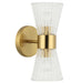 Dainolite Canada - Two Light Vanity - Vienna - Aged Brass- Union Lighting Luminaires Decor