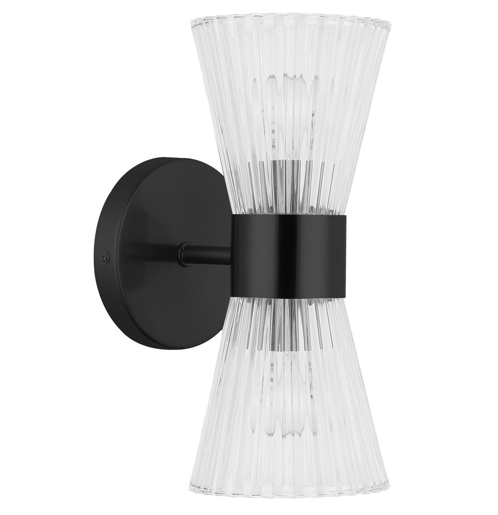 Dainolite Canada - Two Light Vanity - Vienna - Matte Black- Union Lighting Luminaires Decor