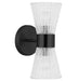 Dainolite Canada - Two Light Vanity - Vienna - Matte Black- Union Lighting Luminaires Decor