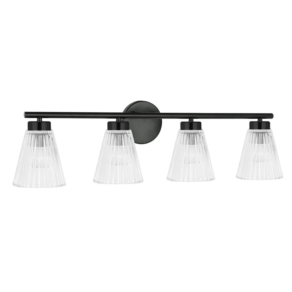 Dainolite Canada - Four Light Vanity - Vienna - Matte Black- Union Lighting Luminaires Decor