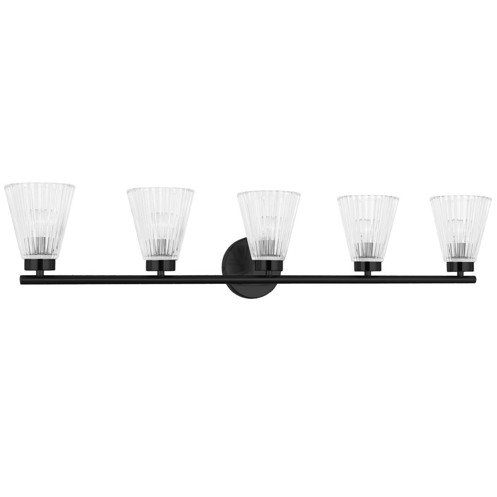 Dainolite Canada - Five Light Vanity - Vienna - Matte Black- Union Lighting Luminaires Decor