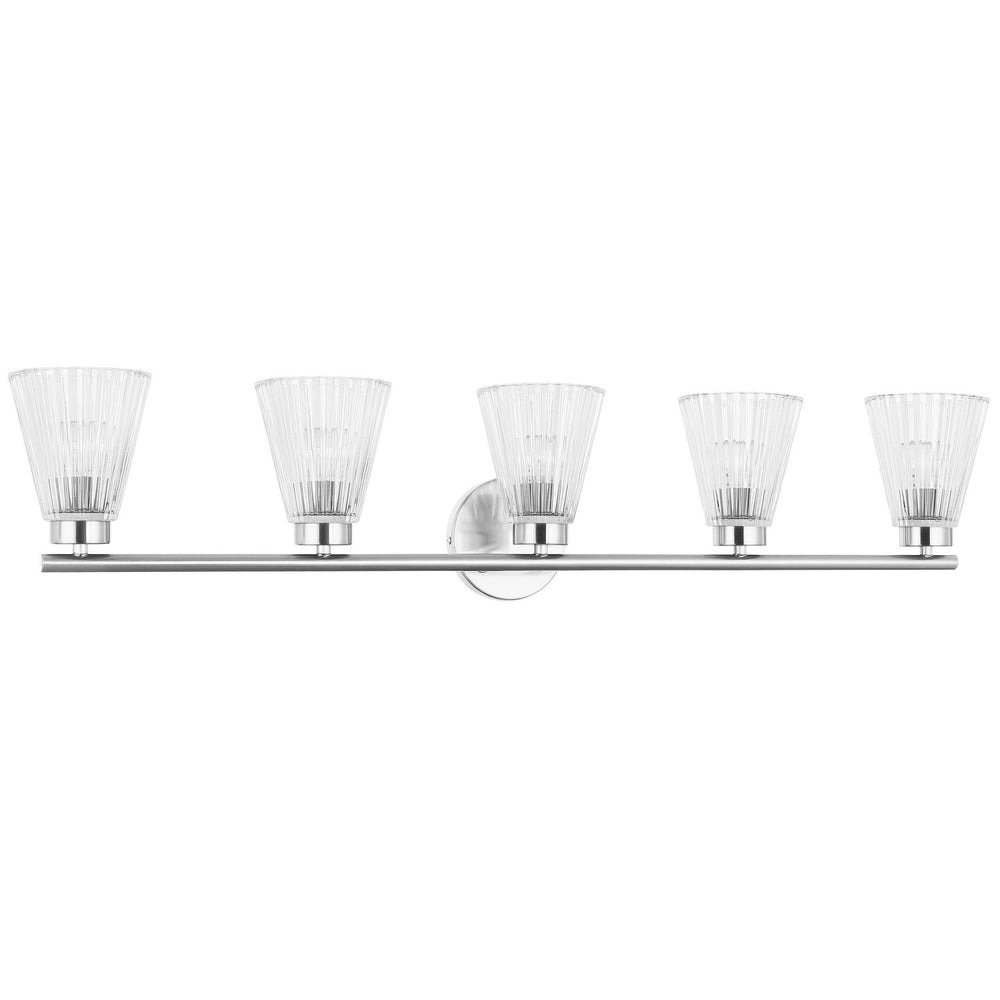Dainolite Canada - Five Light Vanity - Vienna - Polished Chrome- Union Lighting Luminaires Decor