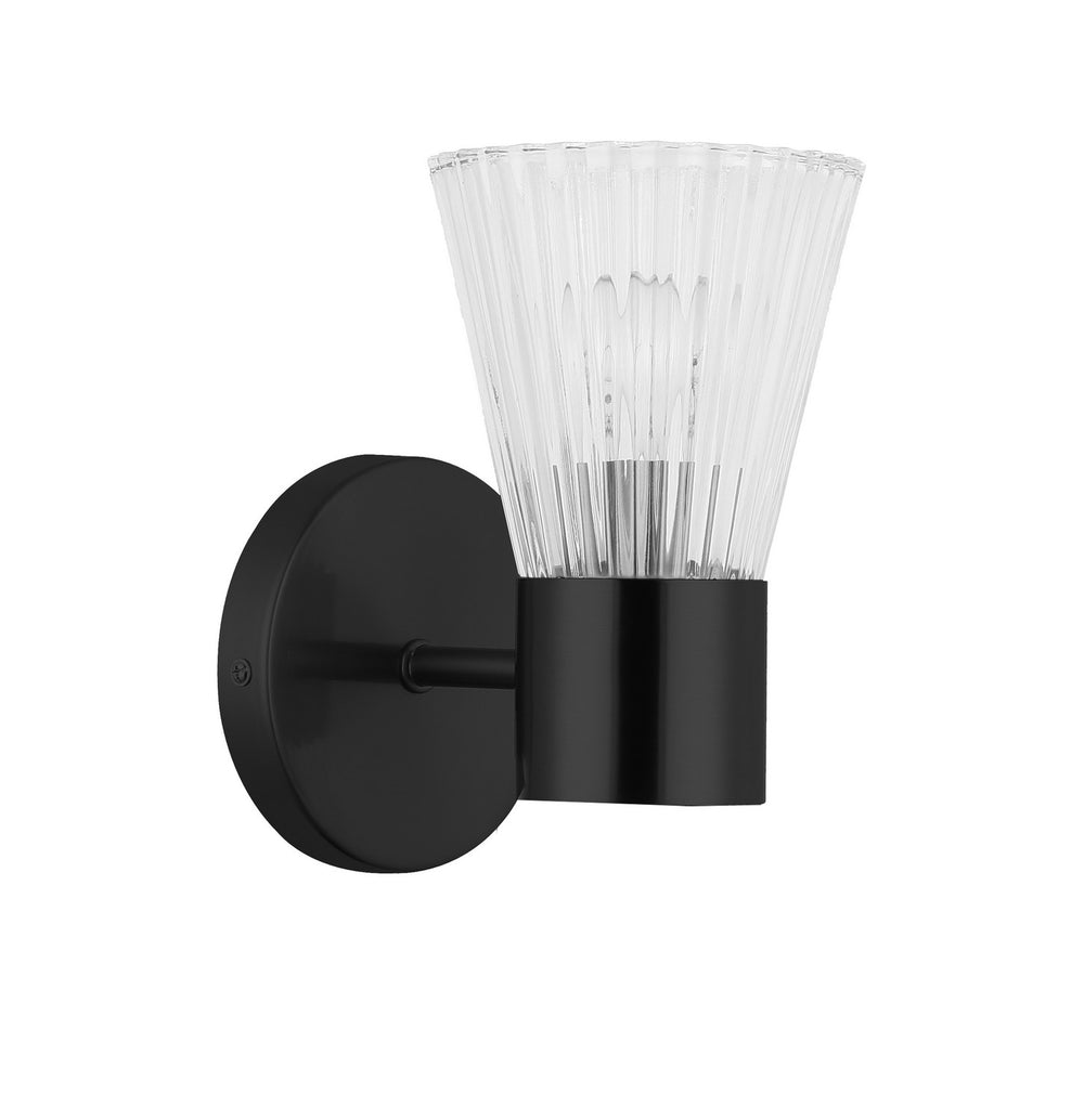 Dainolite Canada - One Light Wall Sconce - Vienna - Matte Black- Union Lighting Luminaires Decor
