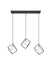 Vinci Lighting - Three Light Chandelier - Cubo - Aged Brass/Black- Union Lighting Luminaires Decor