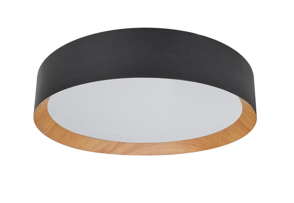 Vinci Lighting - LED Flush Mount - Black Metal /Wood Grain- Union Lighting Luminaires Decor