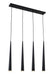 Vinci Lighting - Four Light Chandelier - Vega - Black- Union Lighting Luminaires Decor