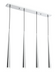 Vinci Lighting - Four Light Chandelier - Vega - Chrome- Union Lighting Luminaires Decor