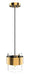 Vinci Lighting - One Light Pendant - Aged Brass- Union Lighting Luminaires Decor