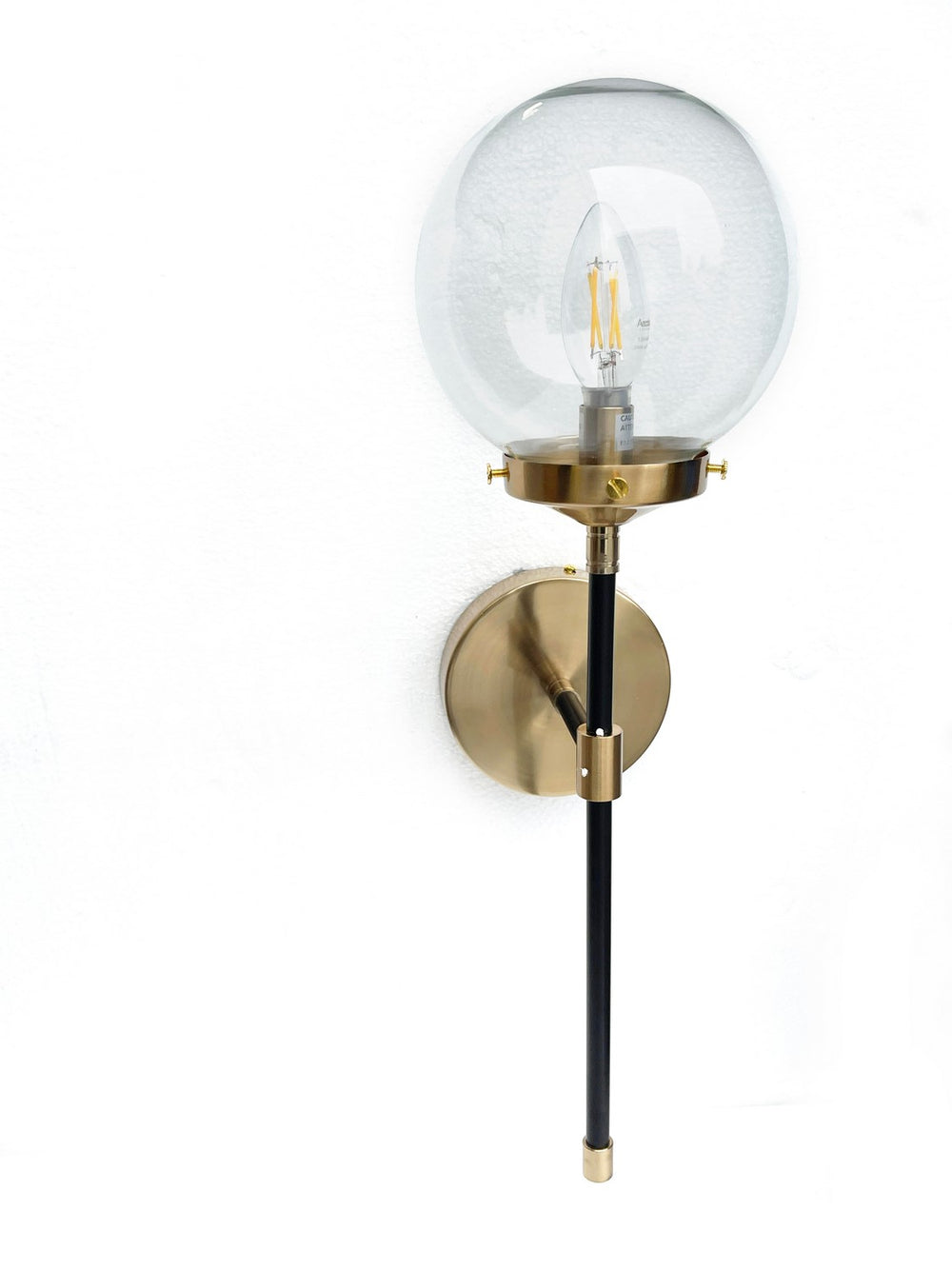 Vinci Lighting - One Light Wall Sconce - Aged Brass/Black- Union Lighting Luminaires Decor