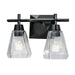 ELK Home - Two Light Vanity - Arctic Bath Series - Acid Dipped Black- Union Lighting Luminaires Decor