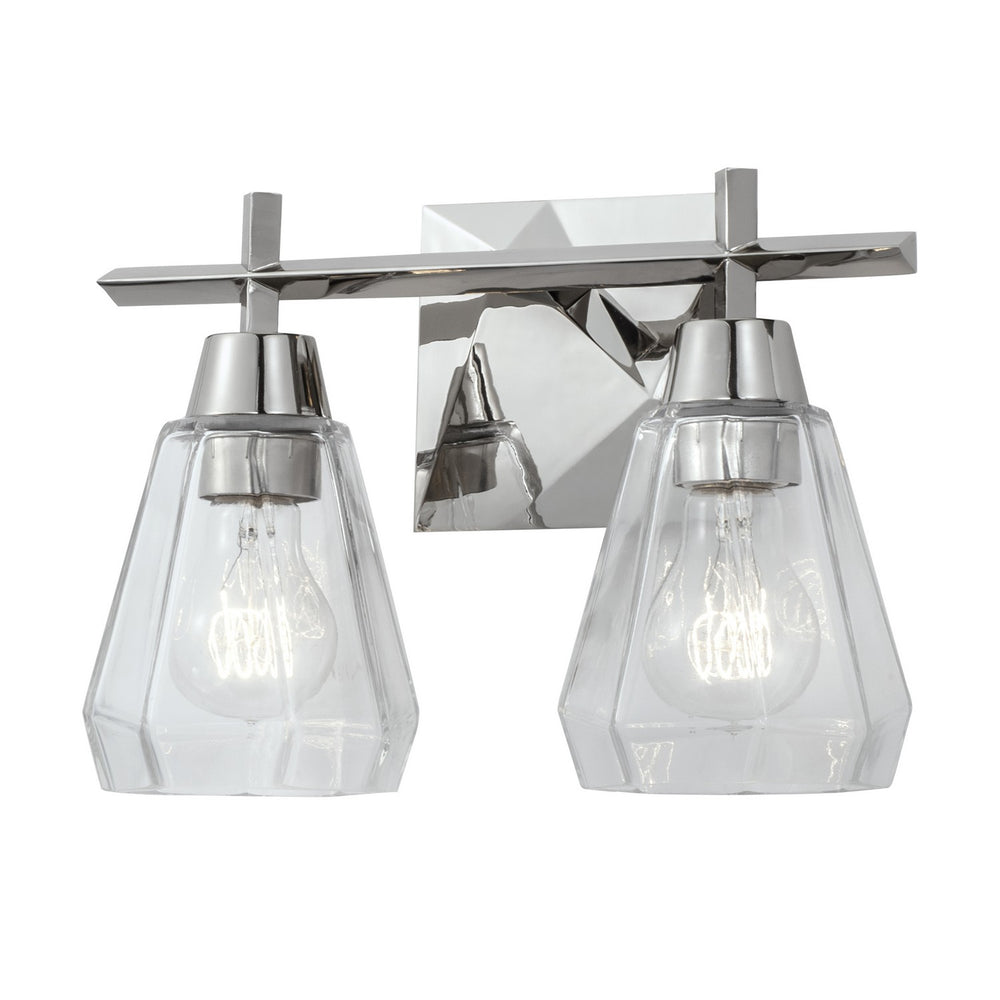 ELK Home - Two Light Vanity - Arctic Bath Series - Polished Nickel- Union Lighting Luminaires Decor