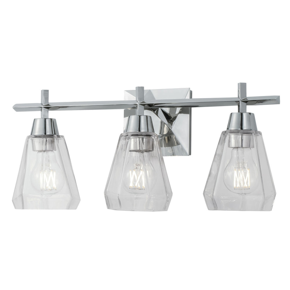 ELK Home - Three Light Vanity - Arctic Bath Series - Polished Nickel- Union Lighting Luminaires Decor