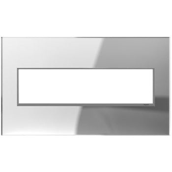 Legrand Canada - Four-Gang Screwless Wall Plate - Adorne - Mirror- Union Lighting Luminaires Decor