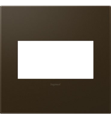 Legrand Canada - Two-Gang Screwless Wall Plate - Adorne - Bronze- Union Lighting Luminaires Decor