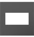 Legrand Canada - Two-Gang Screwless Wall Plate with Microban - Adorne - Magnesium- Union Lighting Luminaires Decor