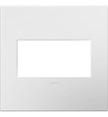 Legrand Canada - Two-Gang Screwless Wall Plate with Microban - Adorne - Gloss White- Union Lighting Luminaires Decor