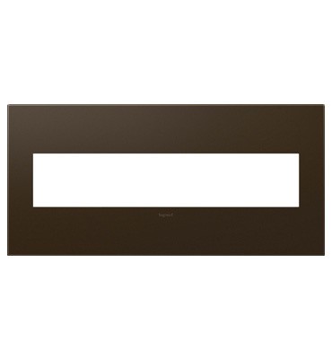 Legrand Canada - Five-Gang Screwless Wall Plate - Adorne - Bronze- Union Lighting Luminaires Decor
