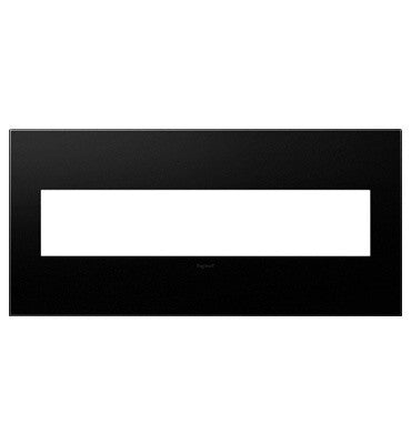 Legrand Canada - Five-Gang Screwless Wall Plate with Microban - Adorne - Grahite- Union Lighting Luminaires Decor