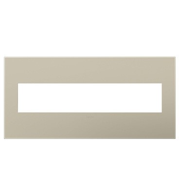 Legrand Canada - Five-Gang Screwless Wall Plate - Adorne - Titanium- Union Lighting Luminaires Decor