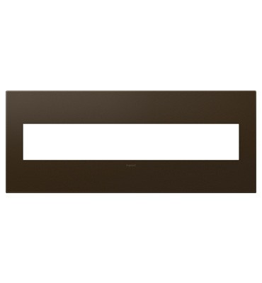 Legrand Canada - Six-Gang Screwless Wall Plate - Adorne - Bronze- Union Lighting Luminaires Decor