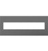 Legrand Canada - Six-Gang Screwless Wall Plate with Microban - Adorne - Magnesium- Union Lighting Luminaires Decor