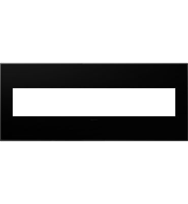 Legrand Canada - Six-Gang Screwless Wall Plate - Adorne - Black Ink- Union Lighting Luminaires Decor