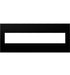Legrand Canada - Six-Gang Screwless Wall Plate - Adorne - Black Ink- Union Lighting Luminaires Decor