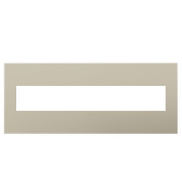 Legrand Canada - Six-Gang Screwless Wall Plate - Adorne - Titanium- Union Lighting Luminaires Decor