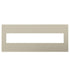 Legrand Canada - Six-Gang Screwless Wall Plate - Adorne - Titanium- Union Lighting Luminaires Decor